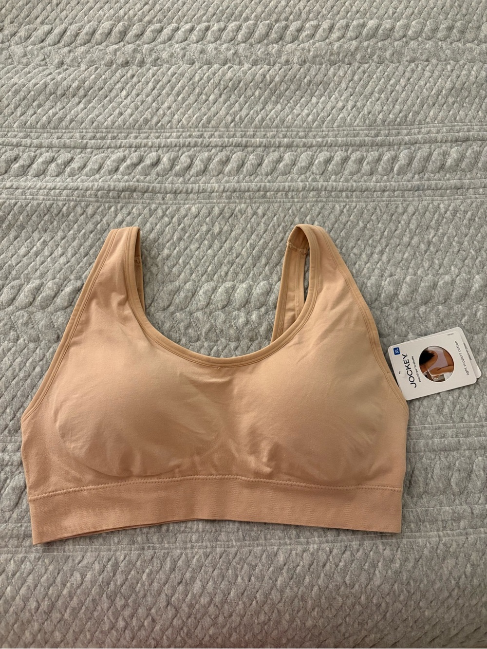 Jockey Seamless Sports Bra in Light Nude